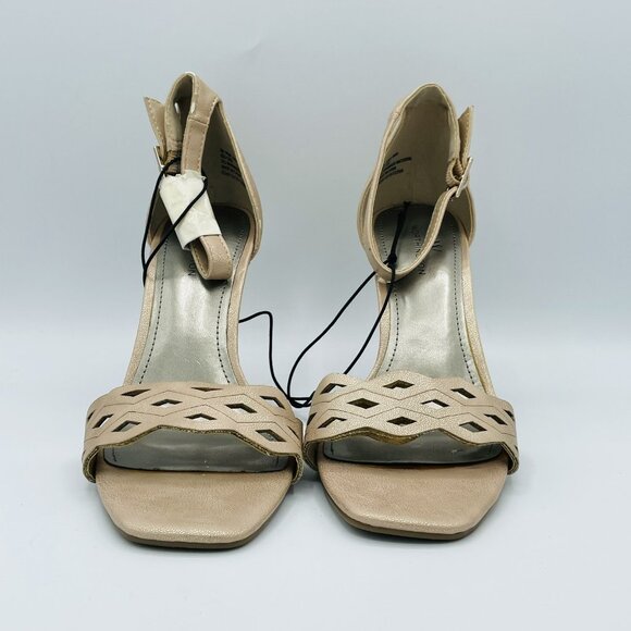 Worthington Shoes Womens Size 7 Rose Metalic High Heels Stiletto Ankle Strap - Picture 4 of 10